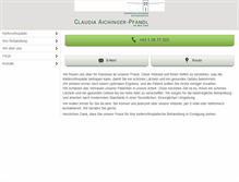 Tablet Screenshot of claudia-aichinger.com